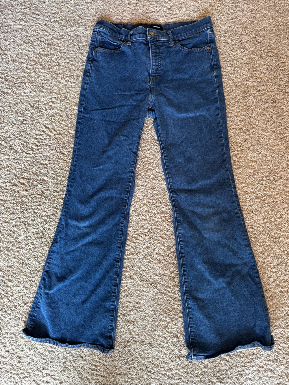 Women’s Express Dark Blue Flared Jeans